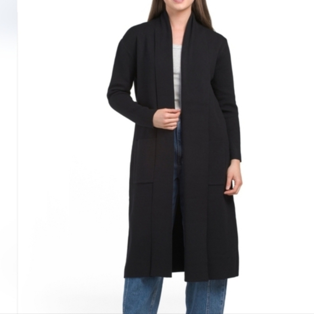 Max Sport Black Duster Cardigan